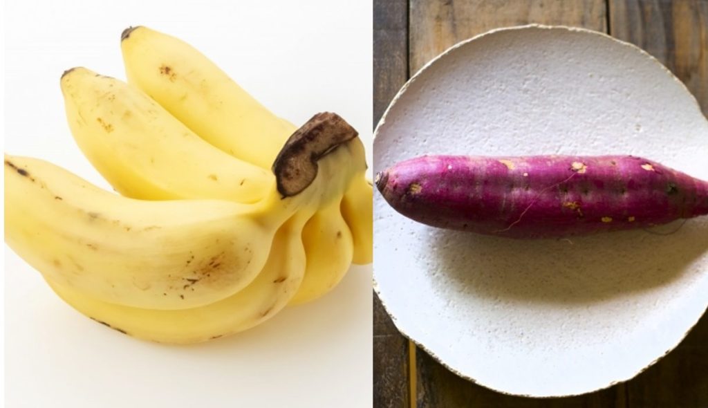 ばななとさつまいも